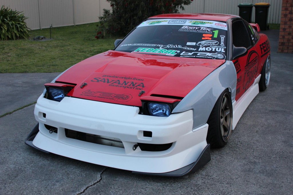 This 180SX has had many face changes, the most common has been Uras and Typ...